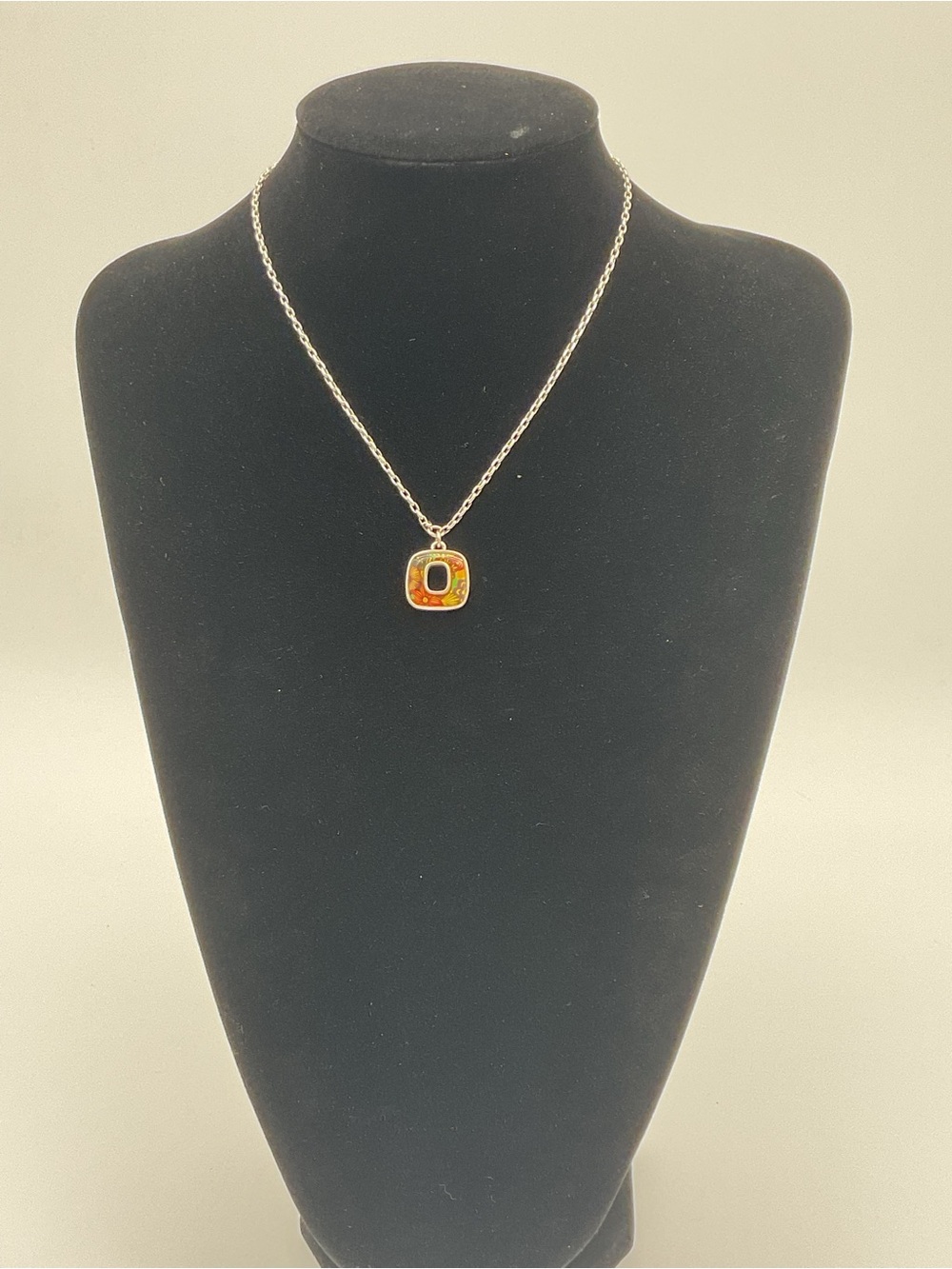 Brighton Island Bloom Silver Plated Necklace with Floral Pendant